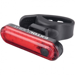 LED lampa biciklis hatso piros LED 30 Lm ABS haz USB ujratoltheto beepitett Li-ion polimer akku 220 mAh-i61470